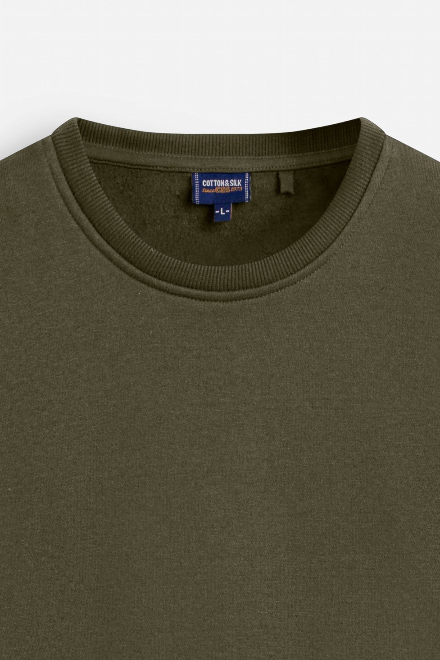 Maglia girocollo tinta unita in lana lambswool | Luigi Fusaro
