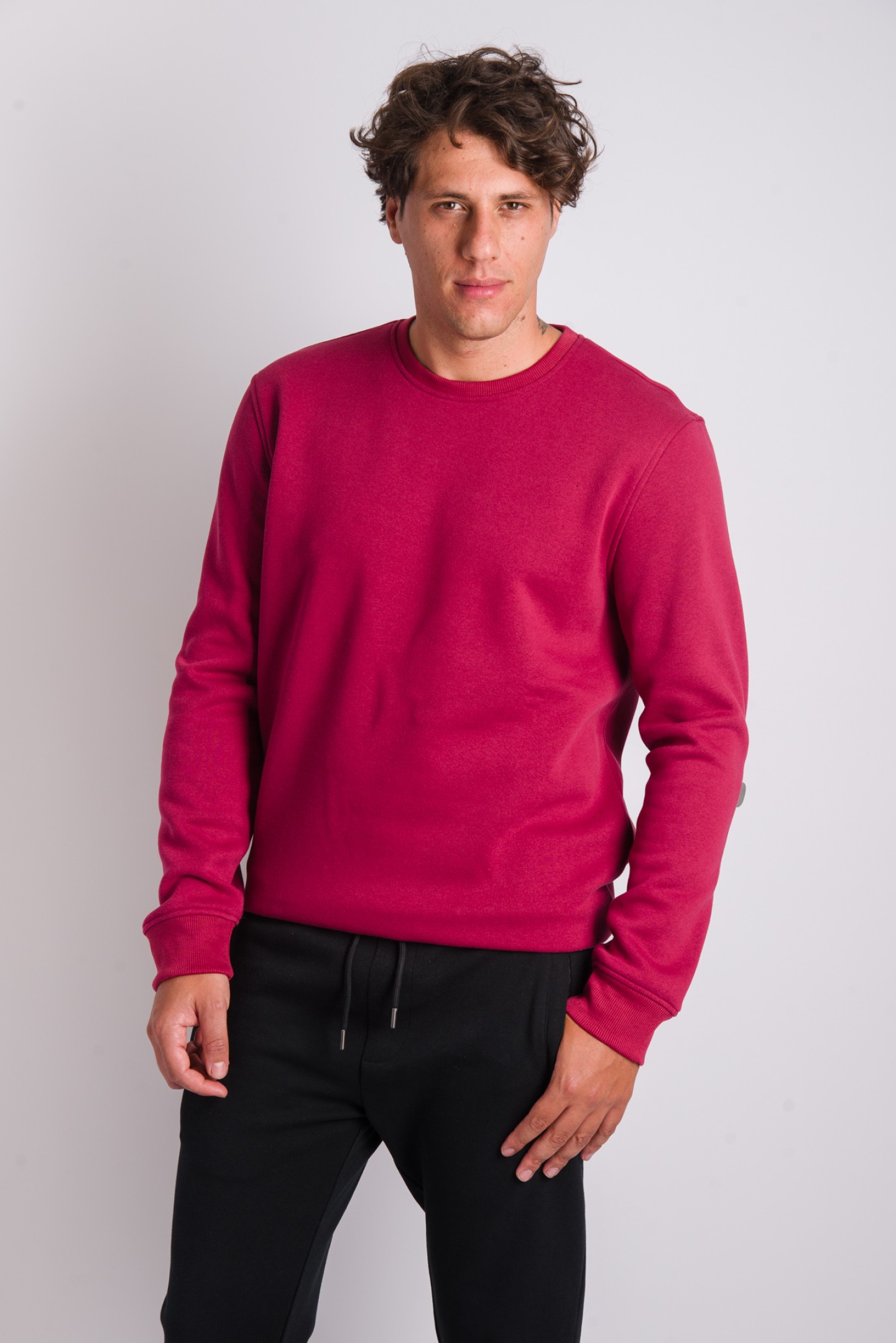 Trendyol Felpa Uomo Girocollo Tinta Unita - Regular Fit In Cotone E Poliestere, Beige, Taglie Regolari, Vestibilità Comoda, Abbigliamento Casual
