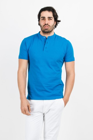 Polo Coreana Tinta Unita