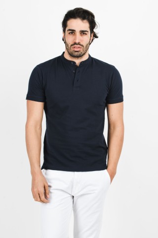 Polo Coreana Tinta Unita