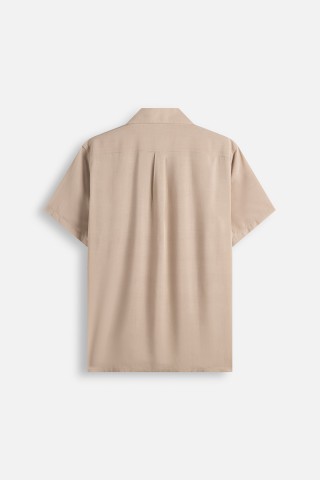 Camicia Mezza Manica Collo Bowling