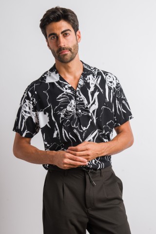 Camicia Hawaii Collo Bowling