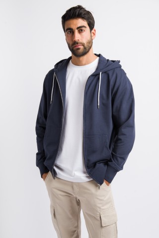 Felpa Zip Cappuccio