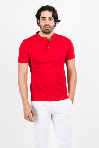 Polo Coreana Tinta Unita