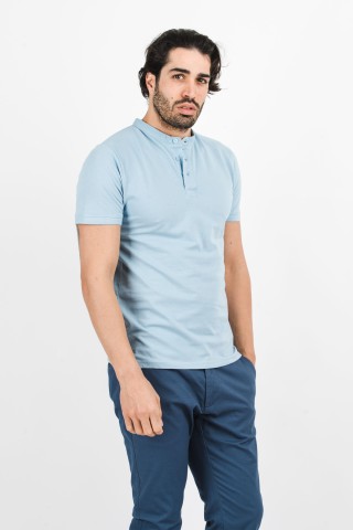 Polo Coreana Tinta Unita