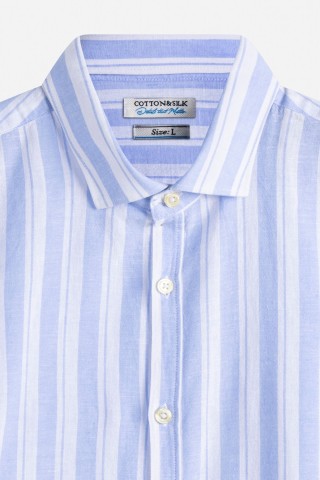 Camicia Fantasia Misto Lino