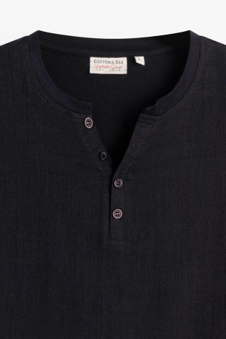 T-Shirt Serafino Texturizzata