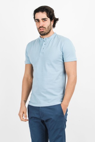 Polo Coreana Tinta Unita