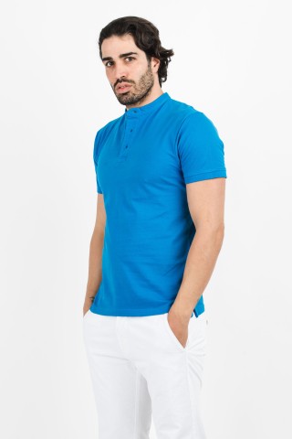Polo Coreana Tinta Unita