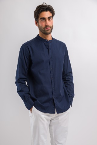 Camicia Coreana Tinta Unita
