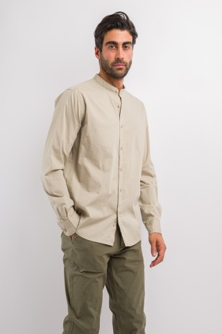 Camicia Coreana Tinta Unita
