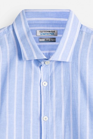 Camicia Fantasia Misto Lino