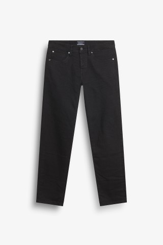 Jeans Slim Fit Black Solid Color