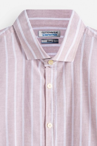 Camicia Fantasia Misto Lino