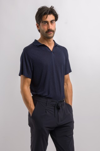 Polo Misto Lino Collo Derby