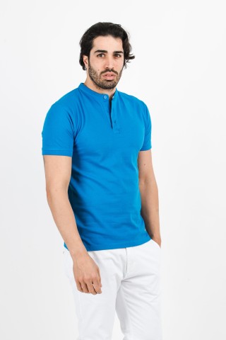 Polo Coreana Tinta Unita