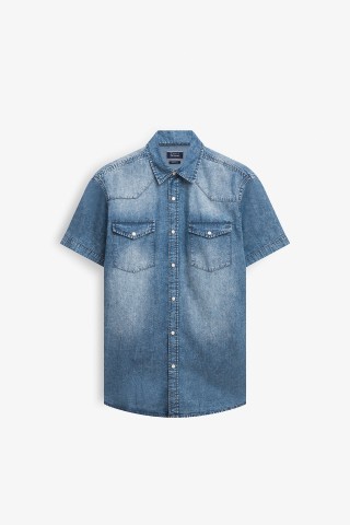 Camicia Jeans Mezza Manica