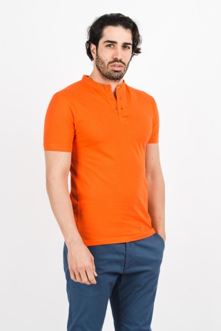 Polo Coreana Tinta Unita