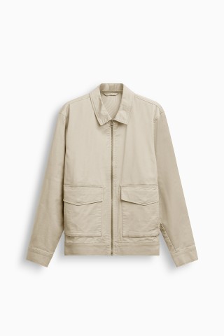 Giubbino Collo Camicia Twill