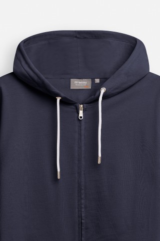 Felpa Zip Cappuccio