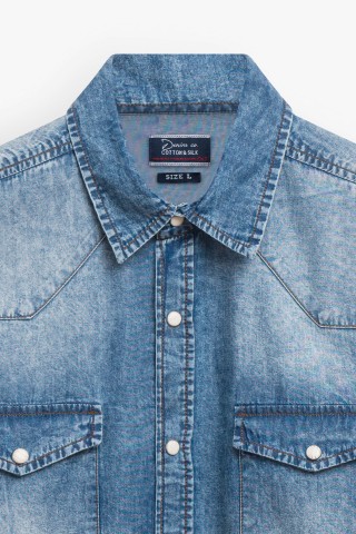 Camicia Jeans Mezza Manica