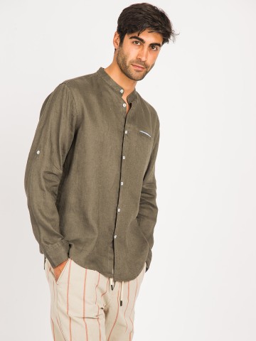 Camicia Coreana Lino