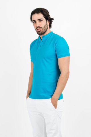 Polo Coreana Tinta Unita