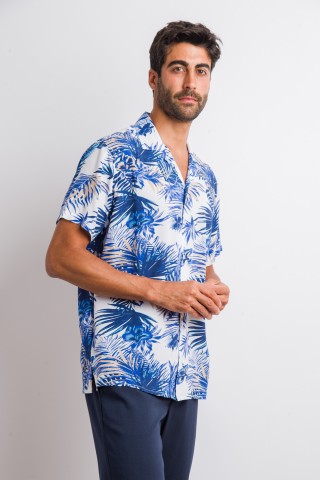 Camicia Hawaii Collo Bowling