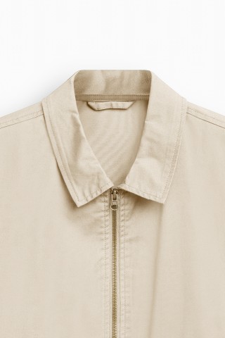 Giubbino Collo Camicia Twill