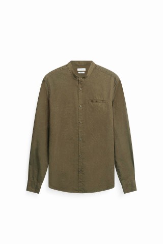 Camicia Coreana Tinta Unita