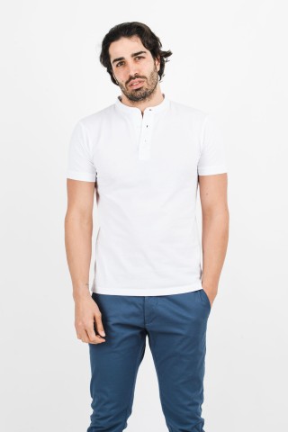Polo Coreana Tinta Unita