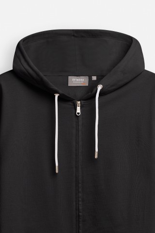 Felpa Zip Cappuccio