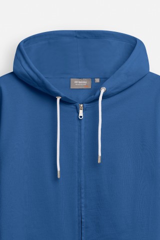 Felpa Zip Cappuccio