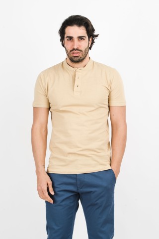 Polo Coreana Tinta Unita