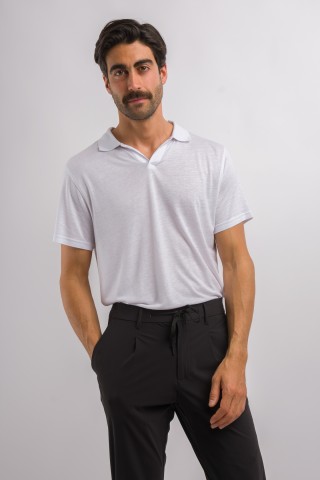 Polo Misto Lino Collo Derby
