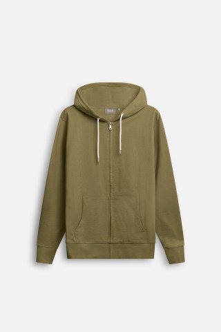 Felpa Zip Cappuccio