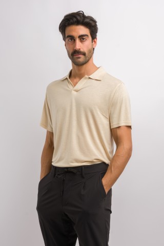 Polo Misto Lino Collo Derby