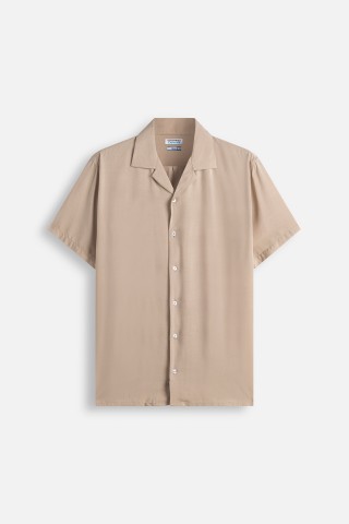 Camicia Mezza Manica Collo Bowling