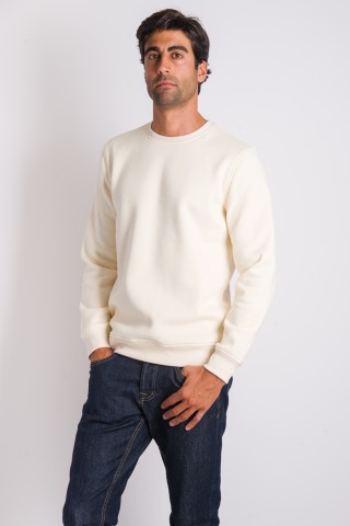 Felpa con zip e collo alto tinta unita in cotone - Marrone - Taglie