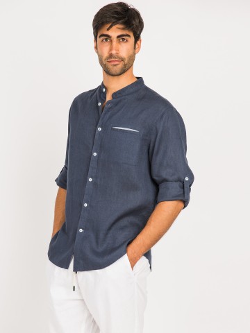 Camicia Coreana Lino