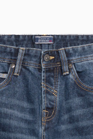 Jeans Slim Fit Blu Sfumato