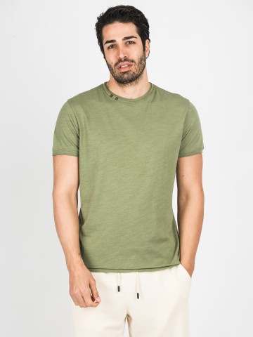 T-Shirt Con Bottoncini