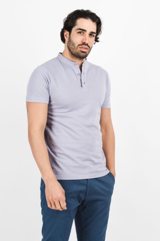 Polo Coreana Tinta Unita