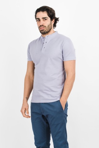 Polo Coreana Tinta Unita