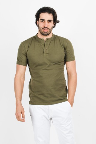 Polo Coreana Tinta Unita