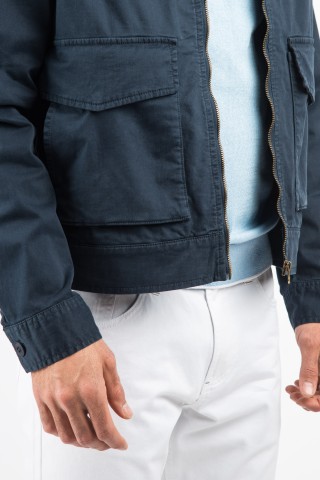 Giubbino Collo Camicia Twill