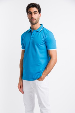 Polo Piquet Contrasto