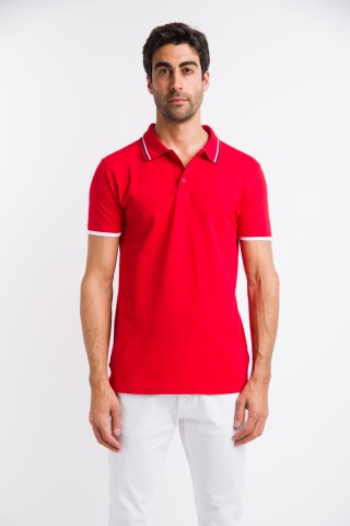 Polo Piquet Contrasto