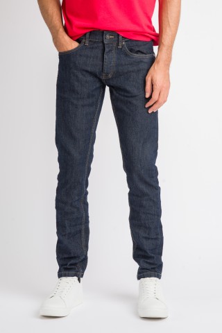 Jeans Slim Fit Dark Blu Solid Color