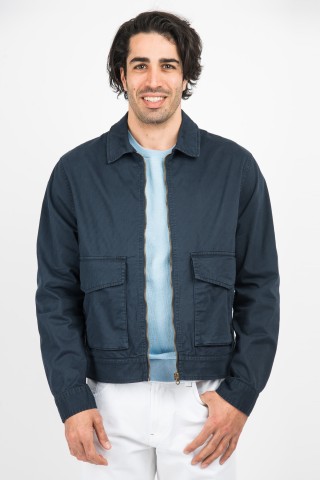 Giubbino Collo Camicia Twill